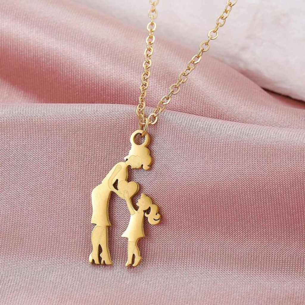 Mother And Child Pendant Necklace